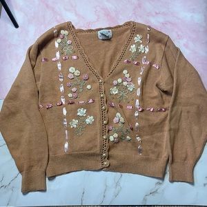 Vintage Lacy Afternoon cottagecore cardigan